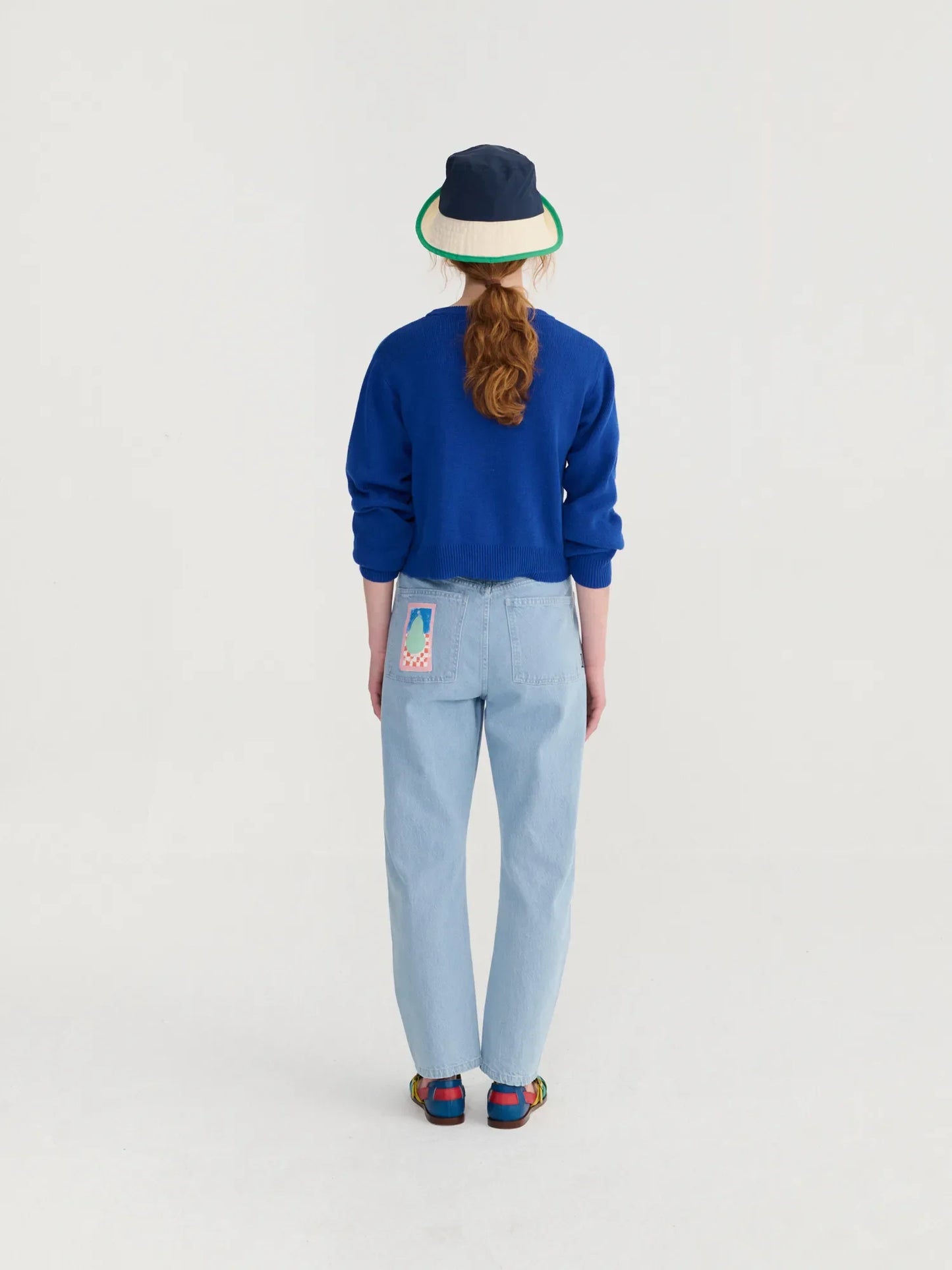 Simple pear high waist jeans