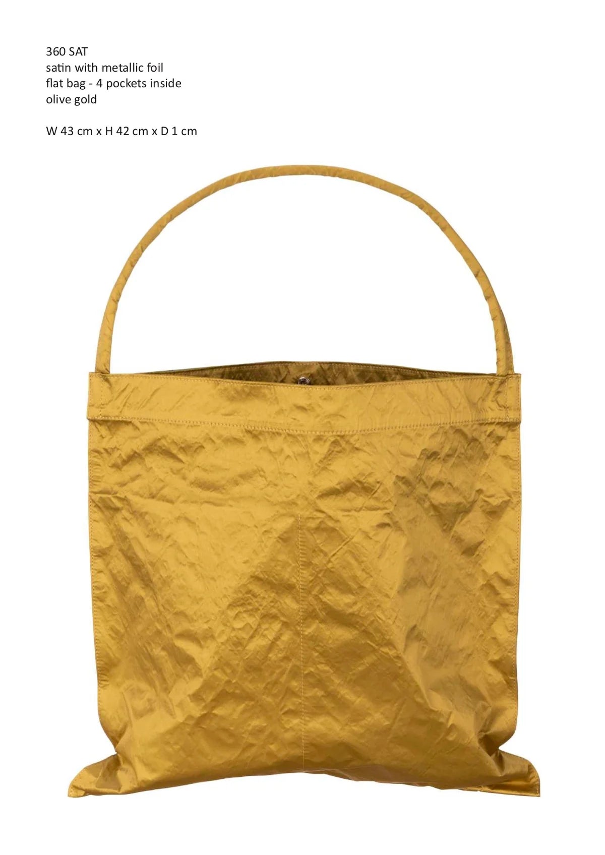 Flat Bag Olive Gold