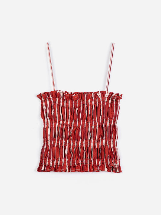 Striped cotton top