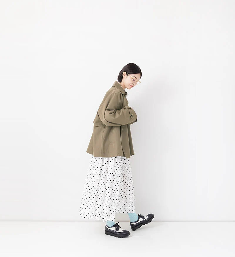 SHORT TRENCH COAT IN BEIGE