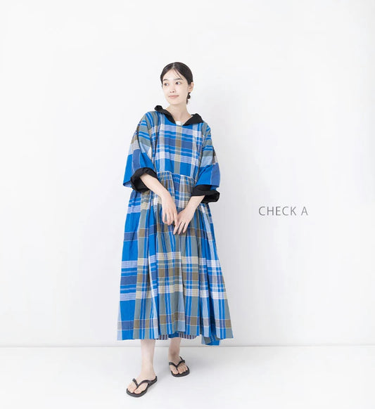 KHADI CHECK DRESS